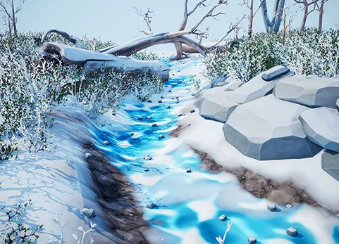 风格化冬季森林 - Stylized Winter Forest