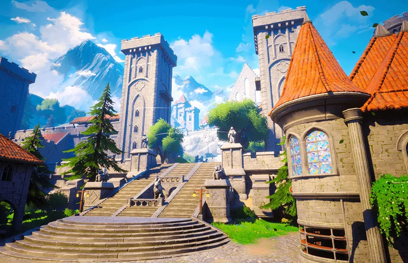 风格化的城堡环境 - Stylized Castle Environment (Fantasy Castle,Modular Gothic Castle, Medieval)