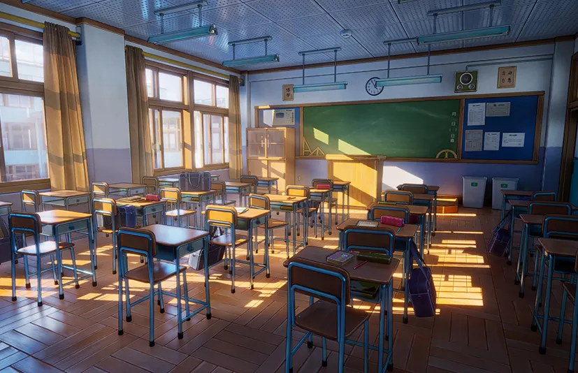 卡通动漫日语学校 - Cartoon anime Japanese school