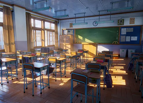 卡通动漫日语学校 - Cartoon anime Japanese school