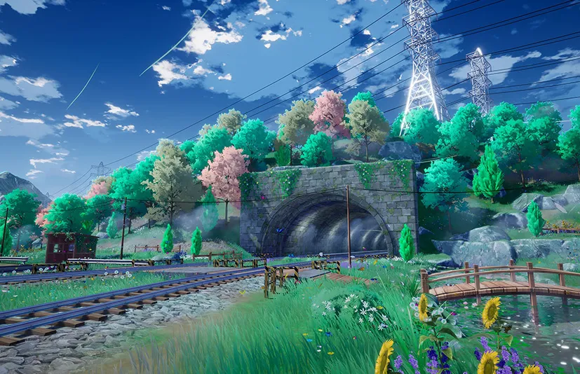 卡通风格化的山谷环境 - Cartoon Stylized Valley Environment