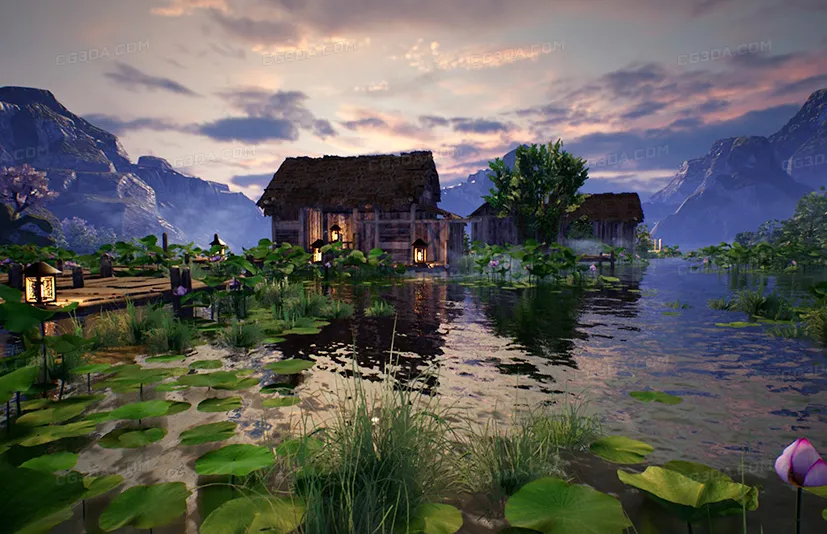 湖边木屋-LakeWoodenHouse