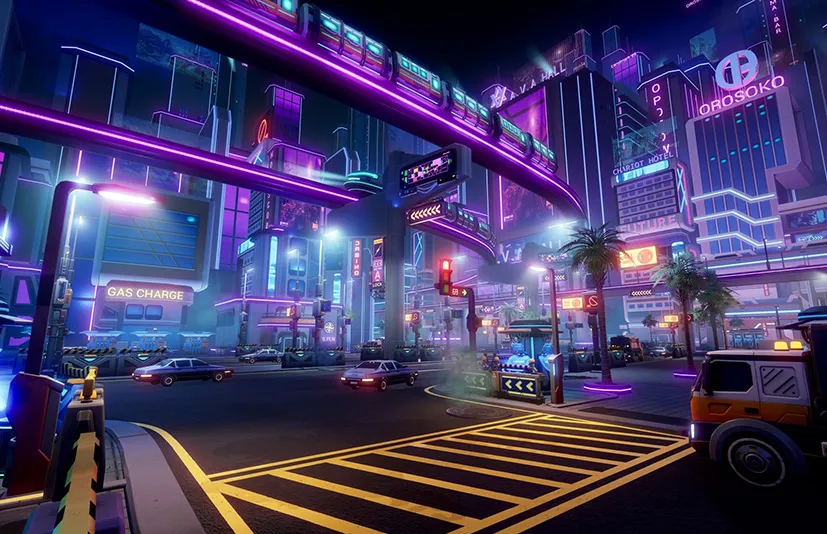 赛博夜之城 - Cyber Night City Asset Pack