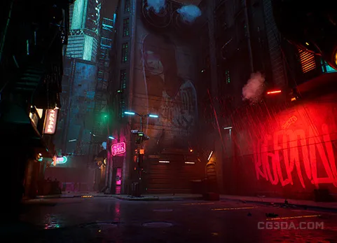 赛博朋克街区-CYBERPUNK STREET
