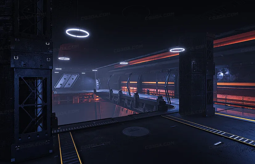 科幻地下环境 - Modular Sci-Fi Underground Environment