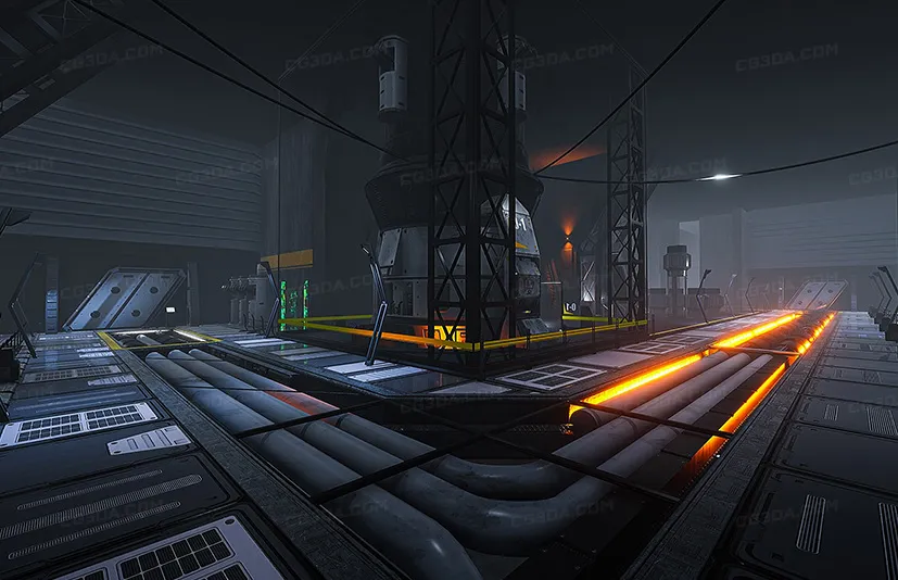 科幻地下环境 - Modular Sci-Fi Underground Environment