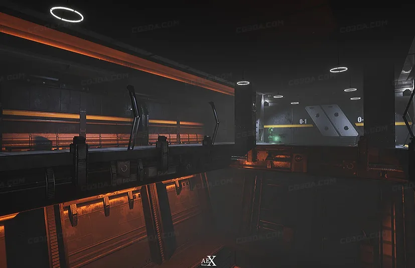 科幻地下环境 - Modular Sci-Fi Underground Environment
