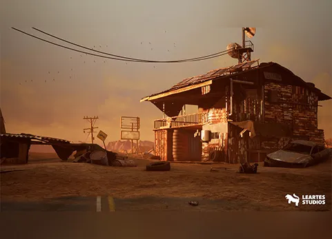 后世界末日沙漠环境 - Post Apocalyptic Desert Environment ( Post Desert Apocalyptic Wild Desert 3D )
