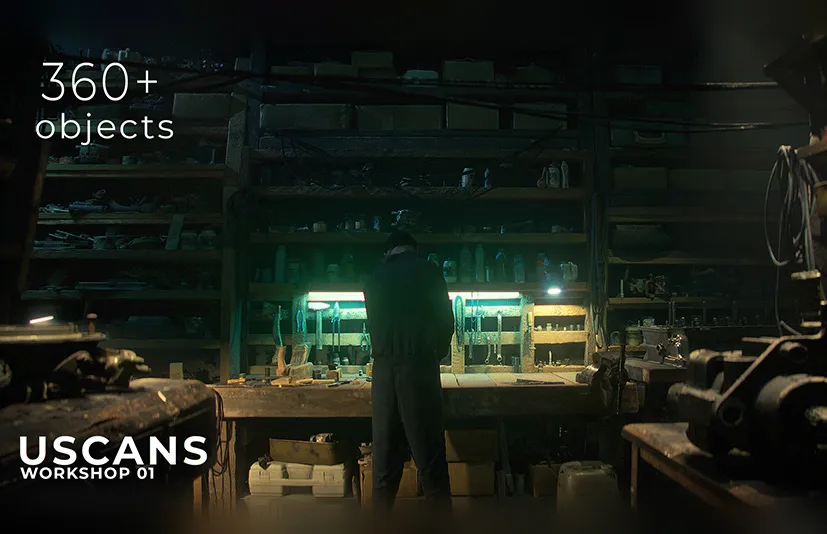 仓库车间环境 - Uscans Workshop 01