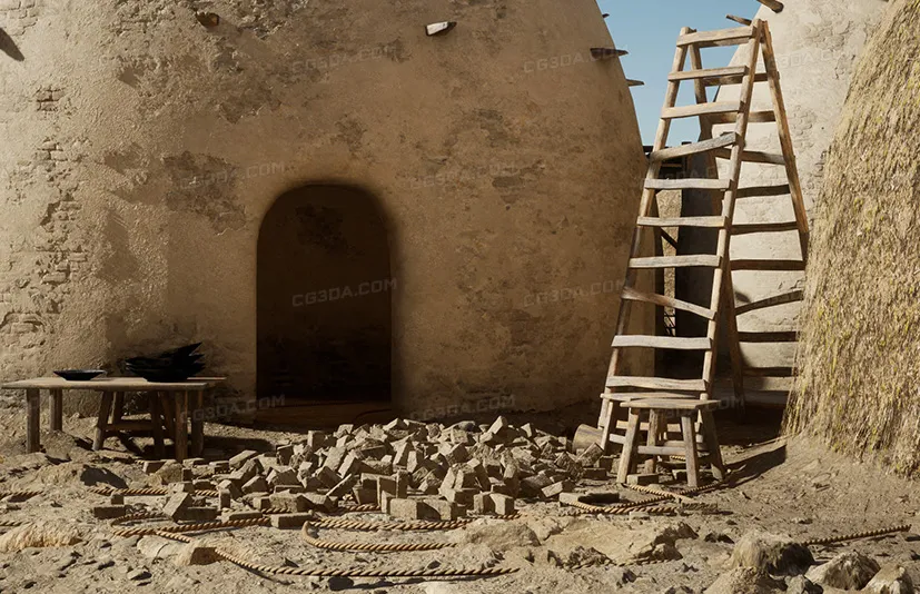 沙漠圆顶小镇-Desert Dome-Landscape