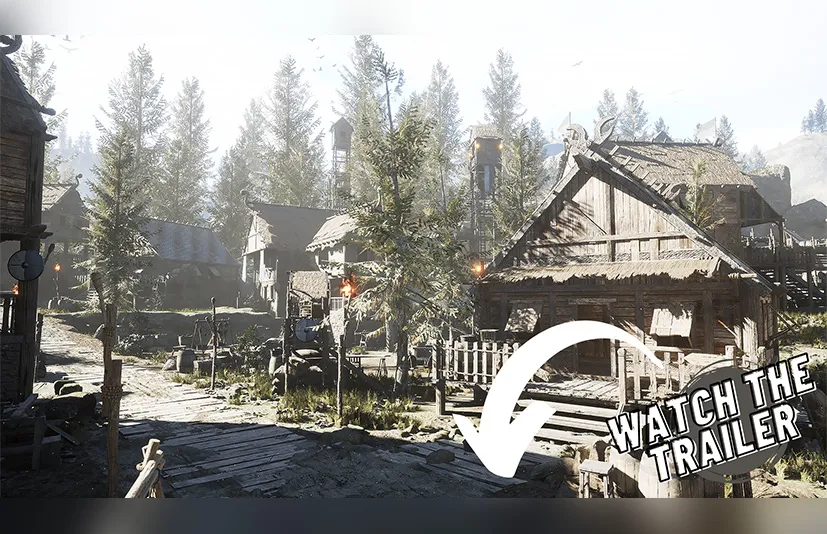 模块化维京村 - Modular Viking Village - Medieval Town - Medieval Village - Fantasy Village