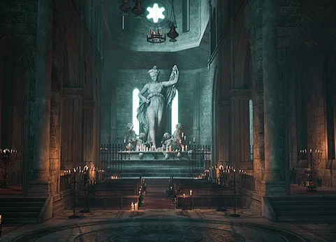 旧大教堂环境 - Old Cathedral Environment ( Ancient Cathedrall Environmentt Oldened Cathedrals )
