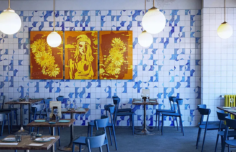 小酒馆餐厅场景 - Bistro Restaurant Scene