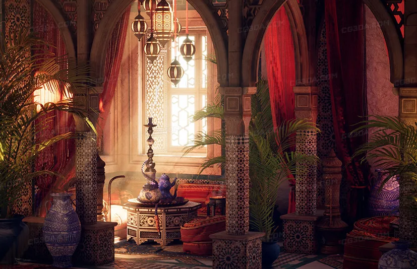 中东阿拉伯宫殿-Arabian Palace - A Middle Eastern Environment