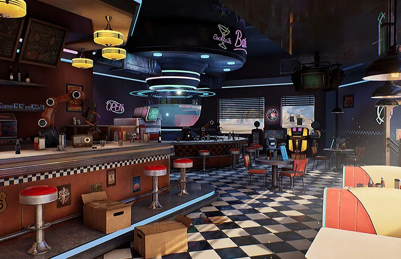 美国餐厅/咖啡馆/餐馆 - Restaurant - American Restaurant - Cafe - Diner Environment