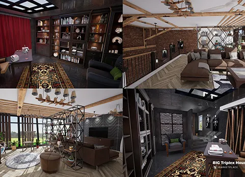 三层别墅 - Triplex House Villa
