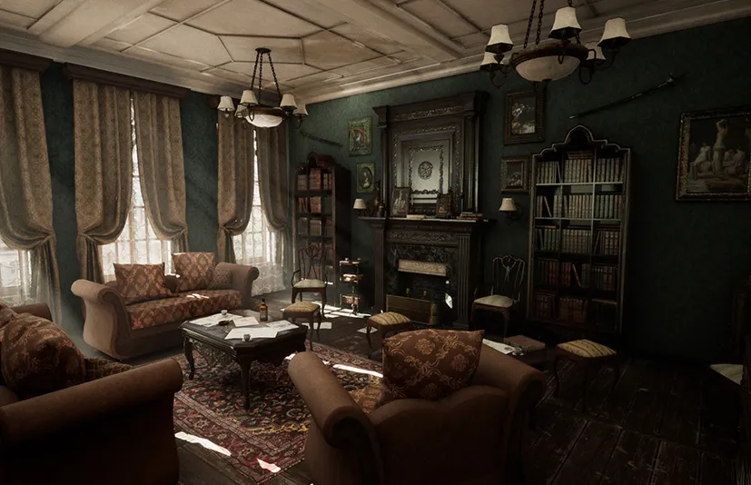 维多利亚式家具-客厅 - Victorian Furniture - Living Room