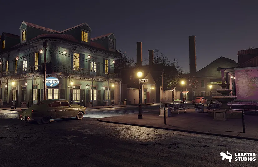 法国区街道环境 - French Quarter Street Environment