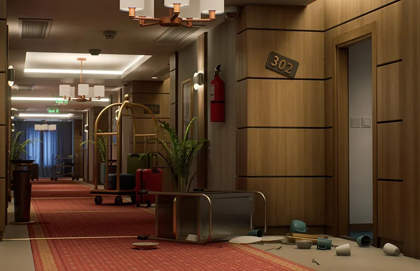 模块化酒店走廊 - Modular Hotel Corridor