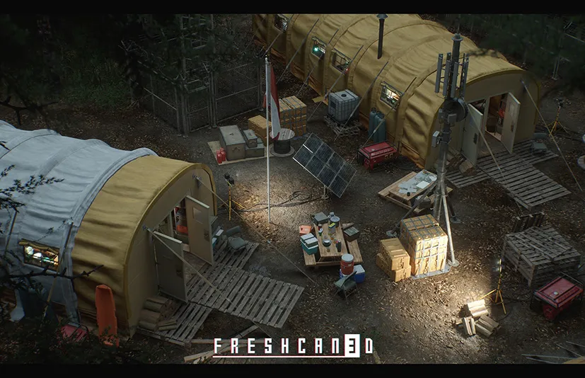 生存露营帐篷道具环境场景 - Research Tent Environment