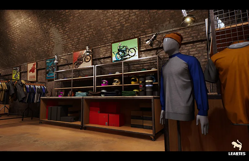 摩托车店环境 - Motorbike Shop Environment