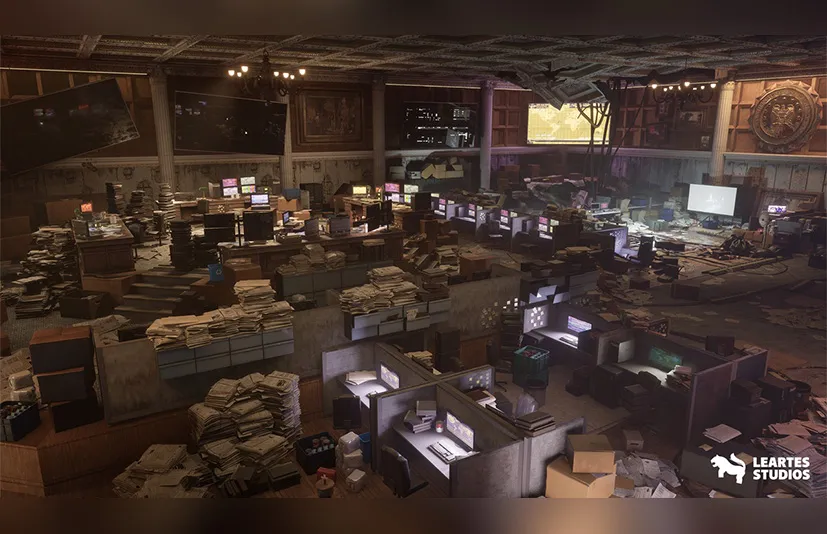 指挥中心内部环境 - Command Center Interior Environment