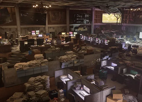 指挥中心内部环境 - Command Center Interior Environment