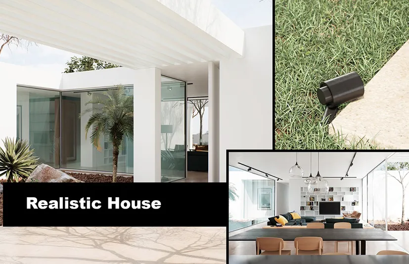 逼真的房屋建筑可视化项目 - DVIZ Realistic House Archviz Project