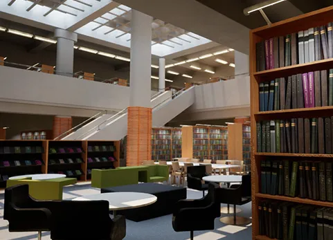 现代图书馆 - 场景和资产 - Modern Library - Scene & Assets