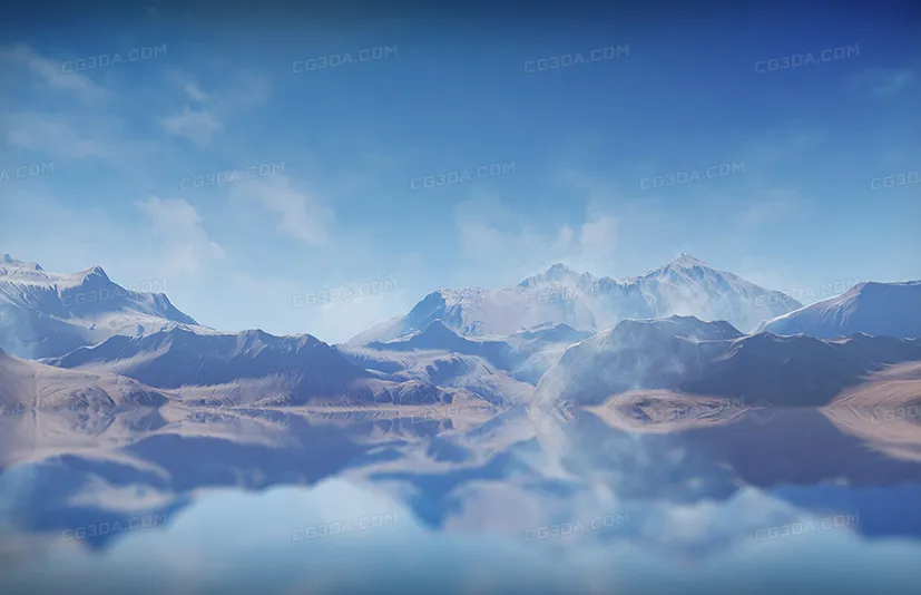 背景山脉景观 - Background Scapes