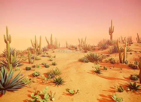 风格化的沙漠植物 - Stylized Desert Plants