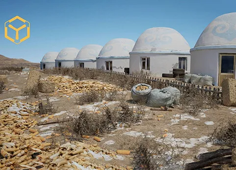 库布其沙漠 - [WANYI Graphics] The Kubuqi Desert - 3D Scans Asset Pack