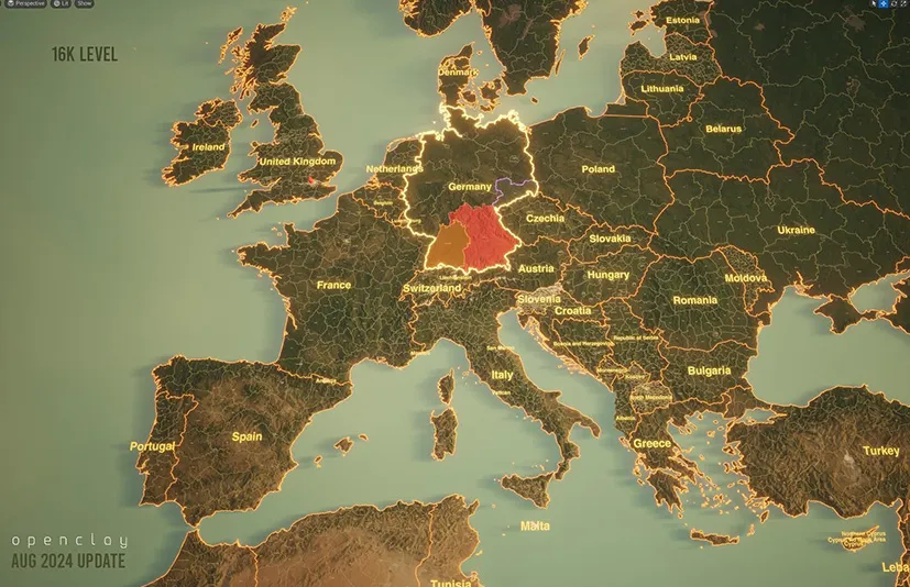地球世界地图 - [Openclay] Earth World Map