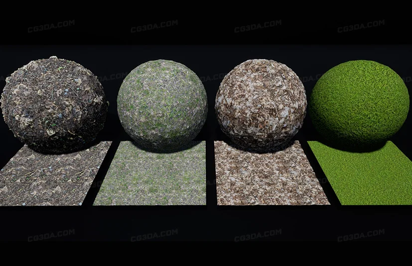 21种真实感自然材质-Gaia's 21 Nature Materials / Photorealistic