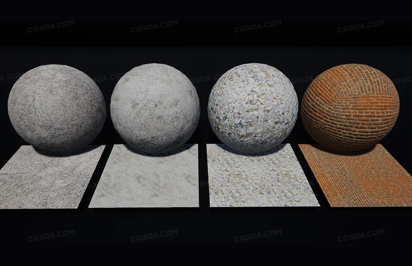 21种真实感自然材质-Gaia's 21 Nature Materials / Photorealistic