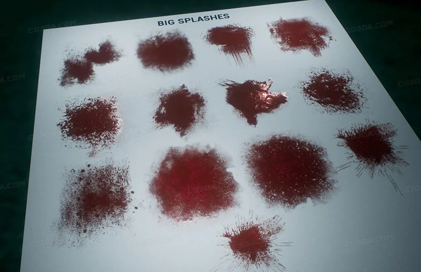 喷溅、血贴花-Blood: Splashes