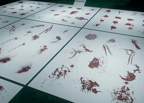喷溅、血贴花-Blood: Splashes