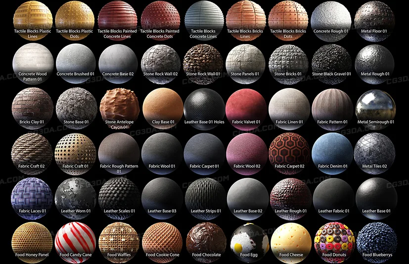 99种PBR材料 Vol.01-99 PBR Materials Vol.01