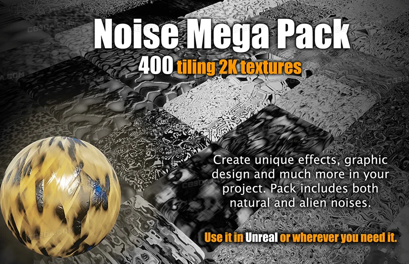 400种噪波纹理超级包-400 Noise Texture Mega Pack