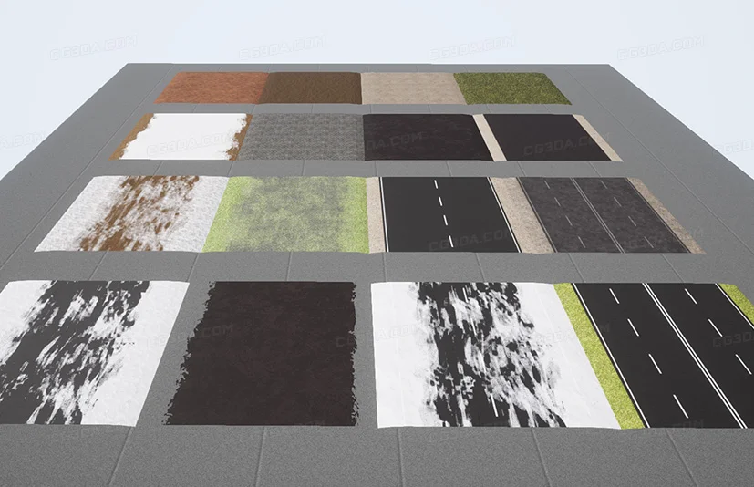 高级路面材质包-Advanced road materials