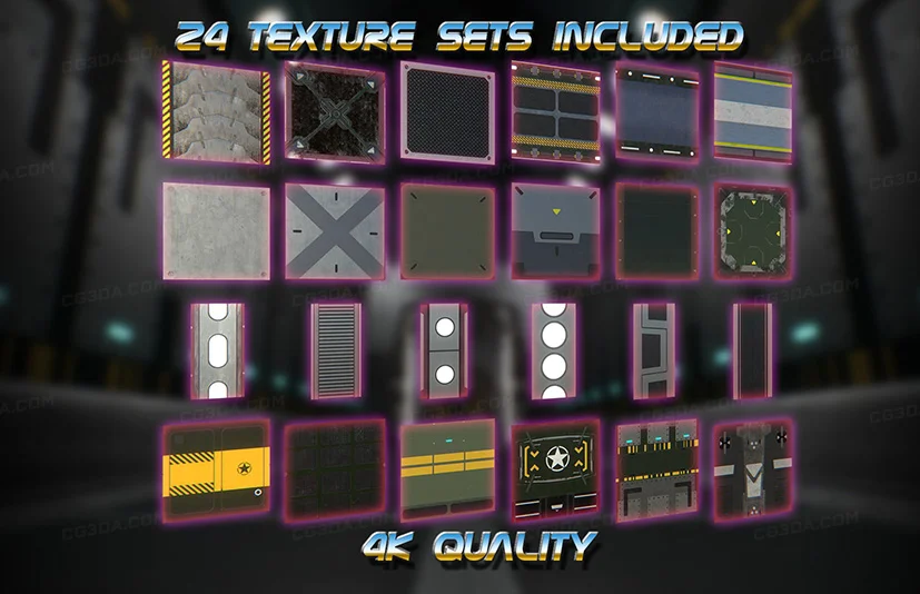 基础科幻纹理包-Basic Sci-fi Textures