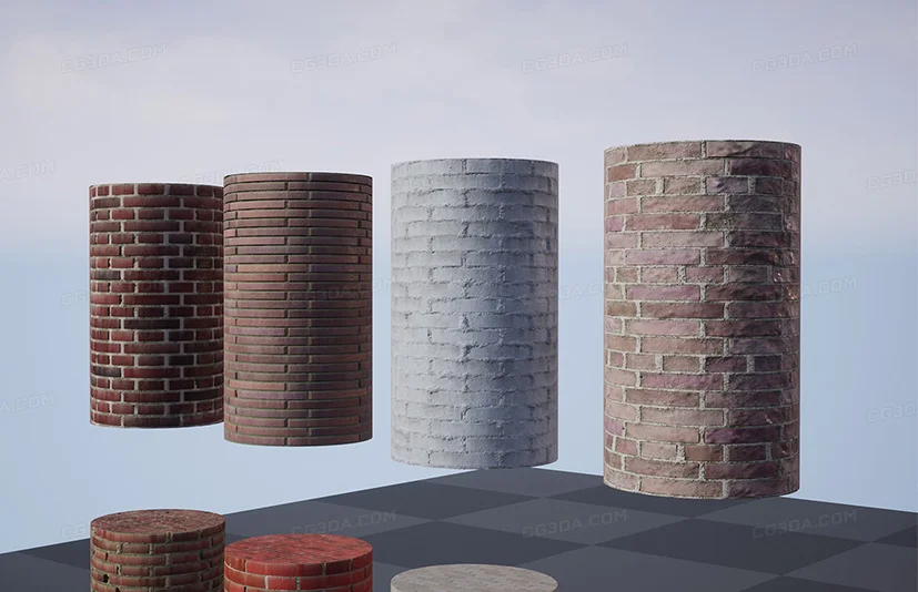 城市砖墙4K材质包-City Brick Wall-4K Material Pack