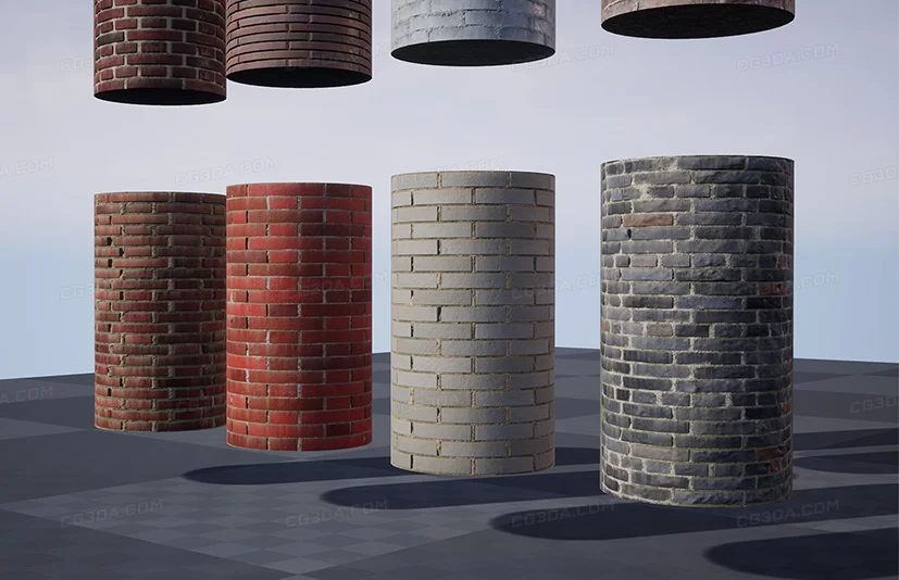 城市砖墙4K材质包-City Brick Wall-4K Material Pack