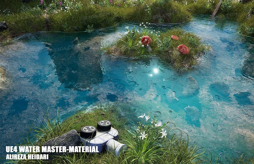 终极水着色器UE4/5-Ultimate Water Shader UE4 and 5
