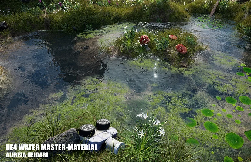 终极水着色器UE4/5-Ultimate Water Shader UE4 and 5