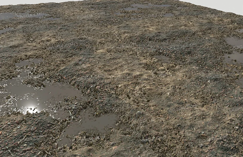 泥土地形混合材质包 2-Dirt Terrain Pack 2