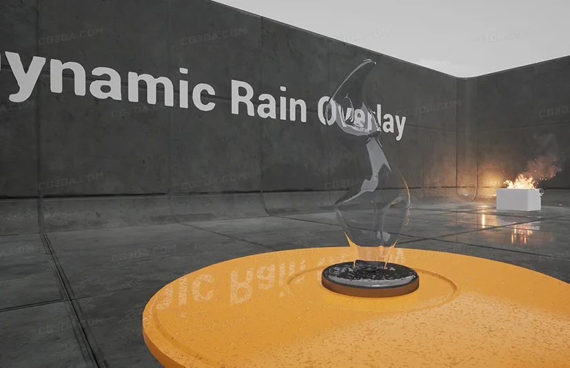 动态雨水叠加-Dynamic Rain Overlay