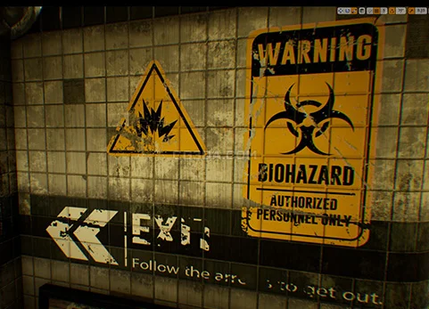 实验室办公区域警示贴花-Lab and Office Decal