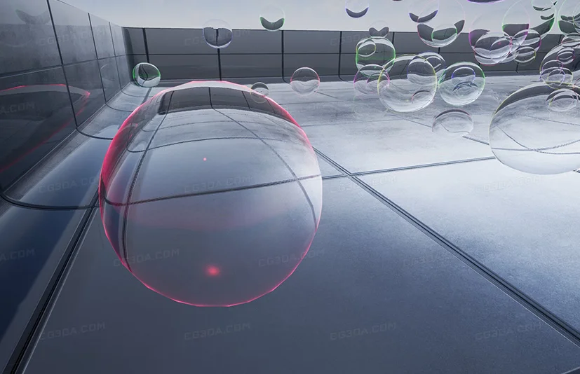 透明泡沫材质-Lucid Bubble Material