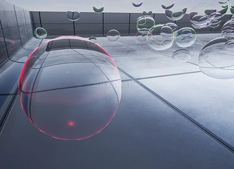 透明泡沫材质-Lucid Bubble Material